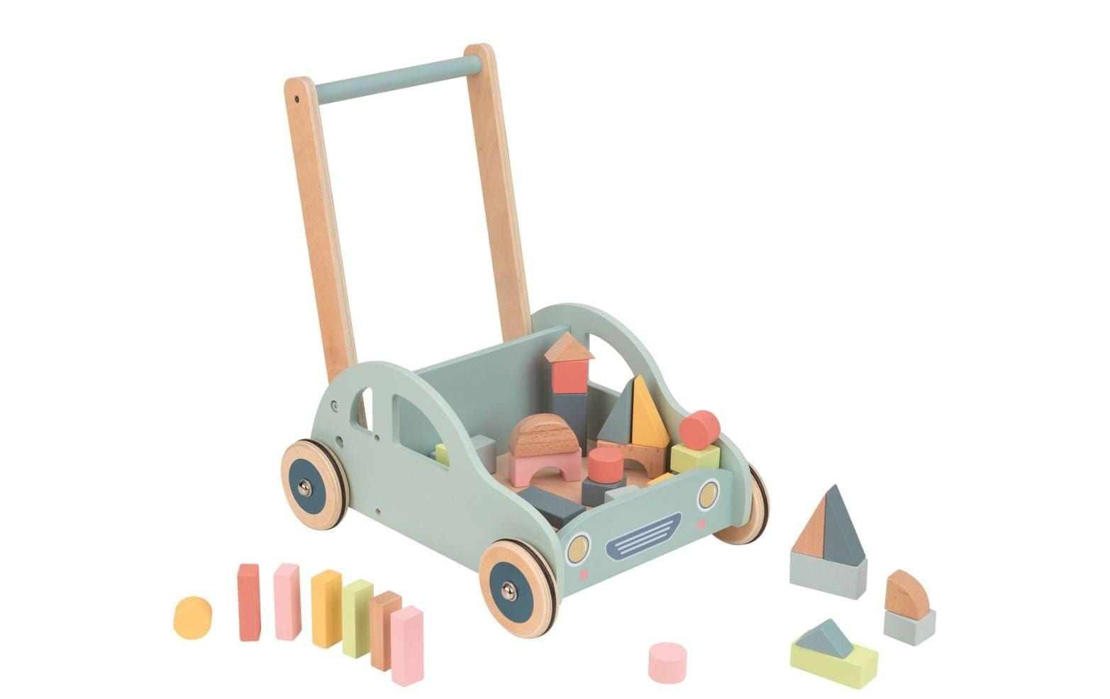 Spielba Lauflernhilfe »Baby Walker Auto mit Bauklötze«