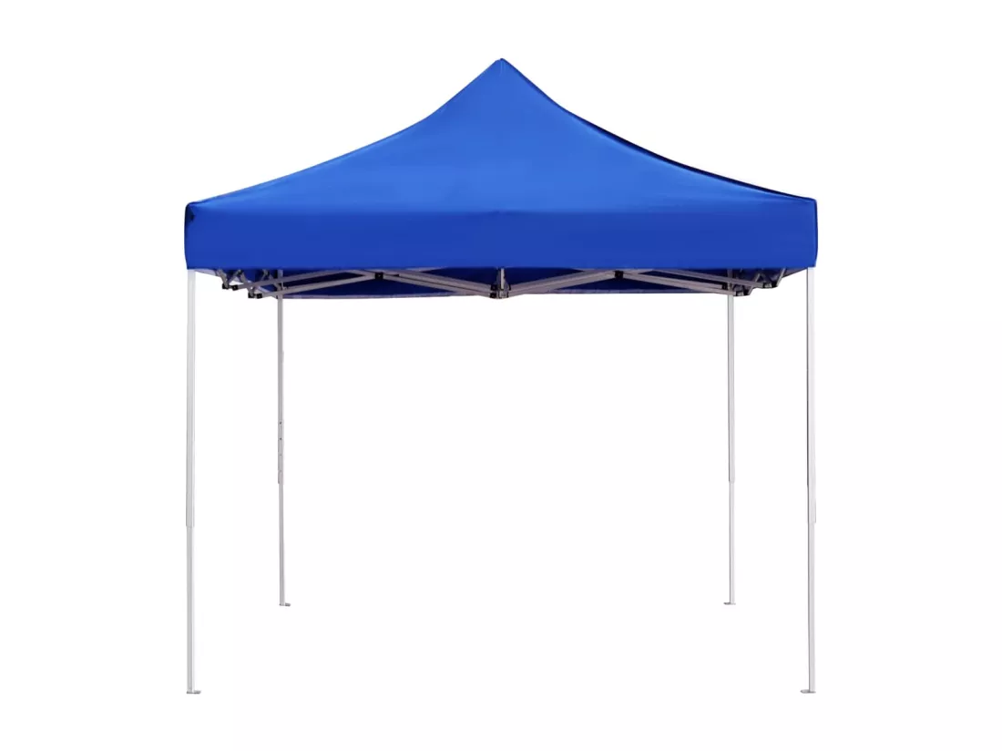 Tente de réception pliable Aluminium 4,5x3 m Bleu