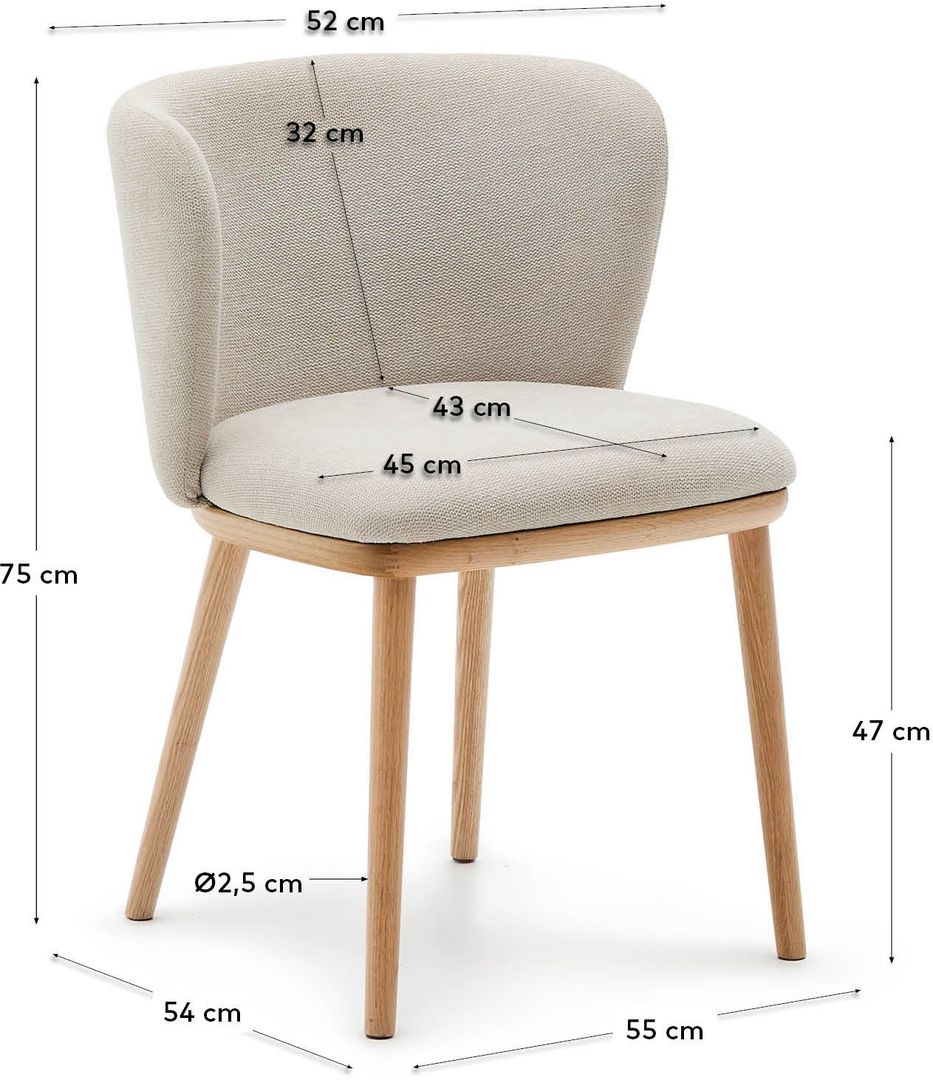 Kave Home   Ciselia Eetkamerstoel