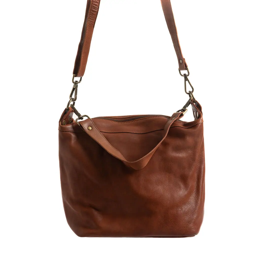 GESCHENKIDEEN - Tasche Handtasche cognac