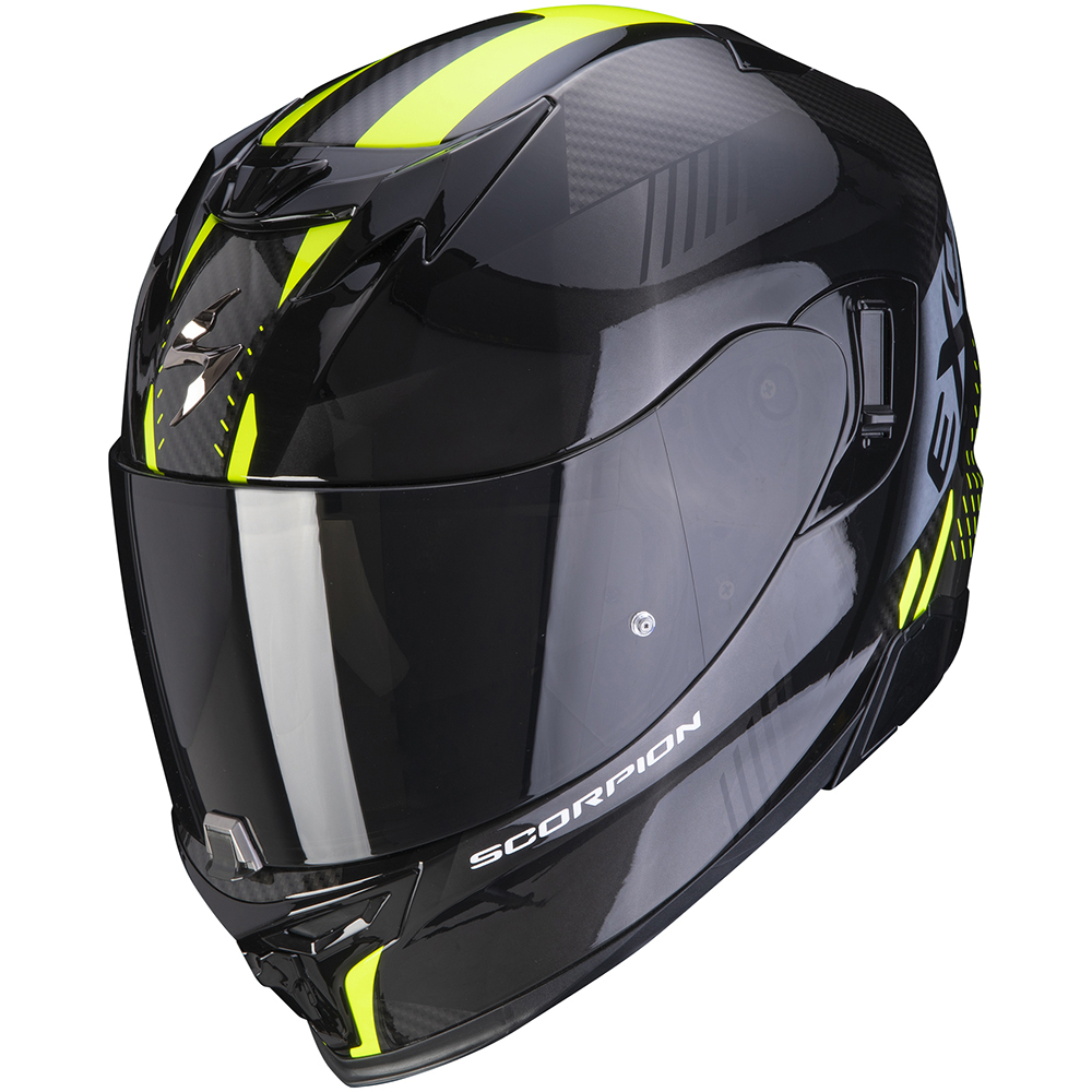 Scorpion - Casque Exo-520 Evo Air Laten Noir / Jaune fluo