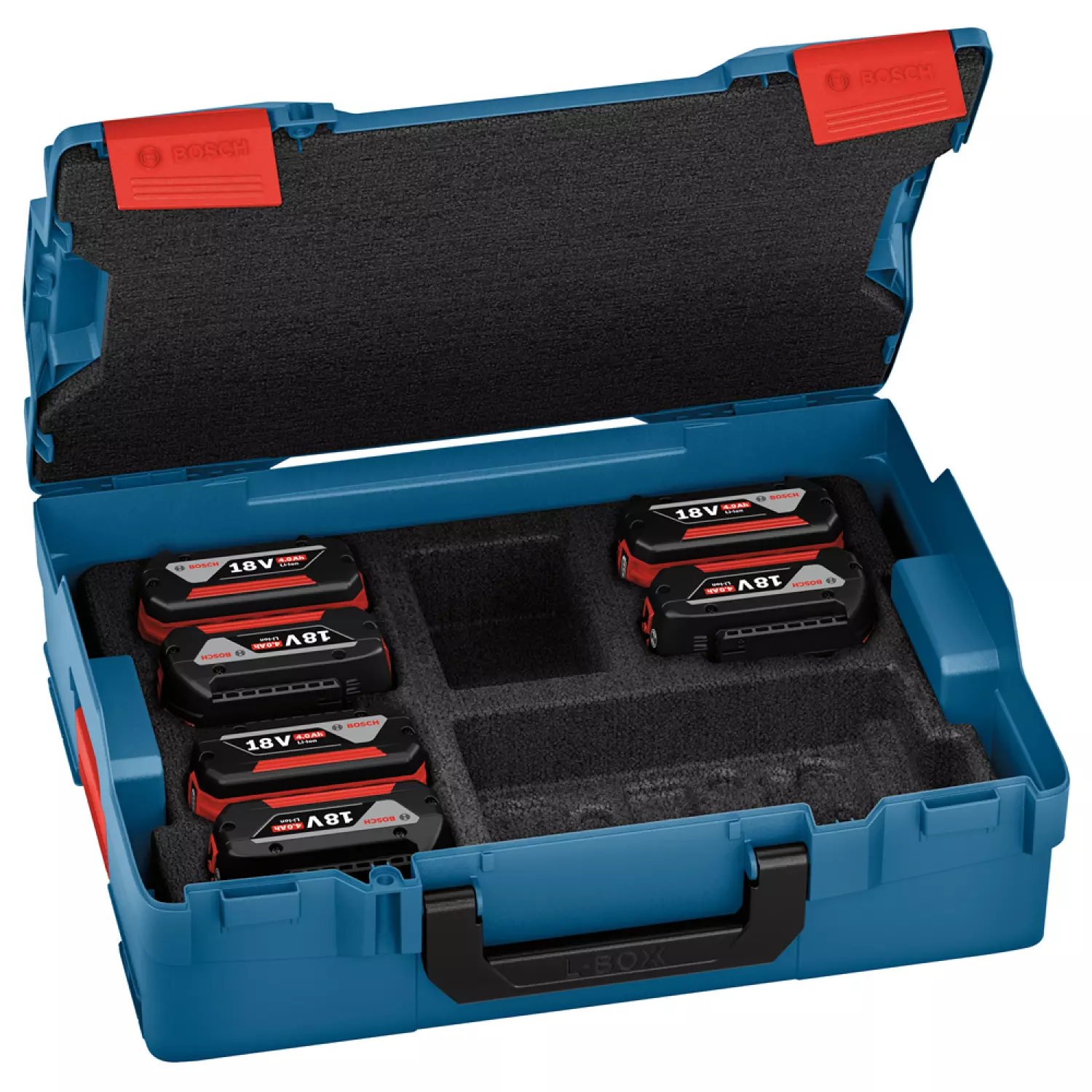 Bosch 1600A02A2S 6-delige Accu set in L-BOXX - 6x 18V 4.0Ah accu's
