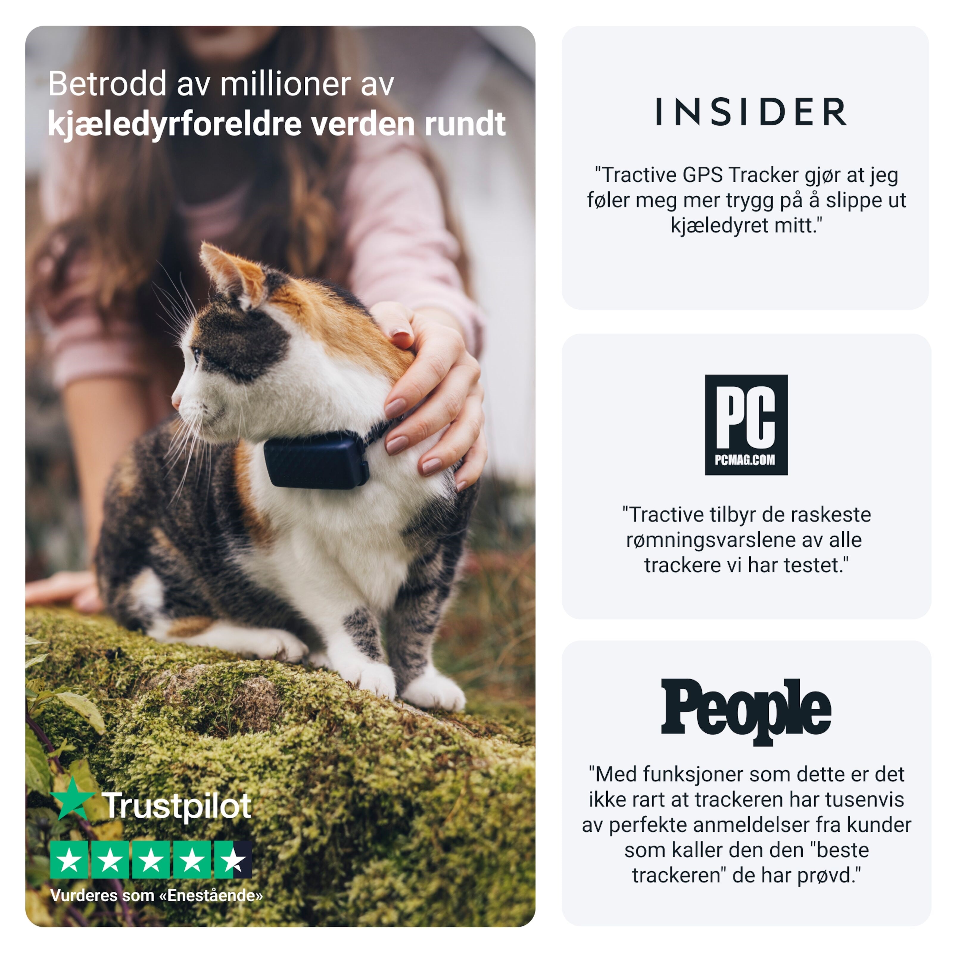 Tractive CAT Mini – GPS-tracker og helseovervåking for katt