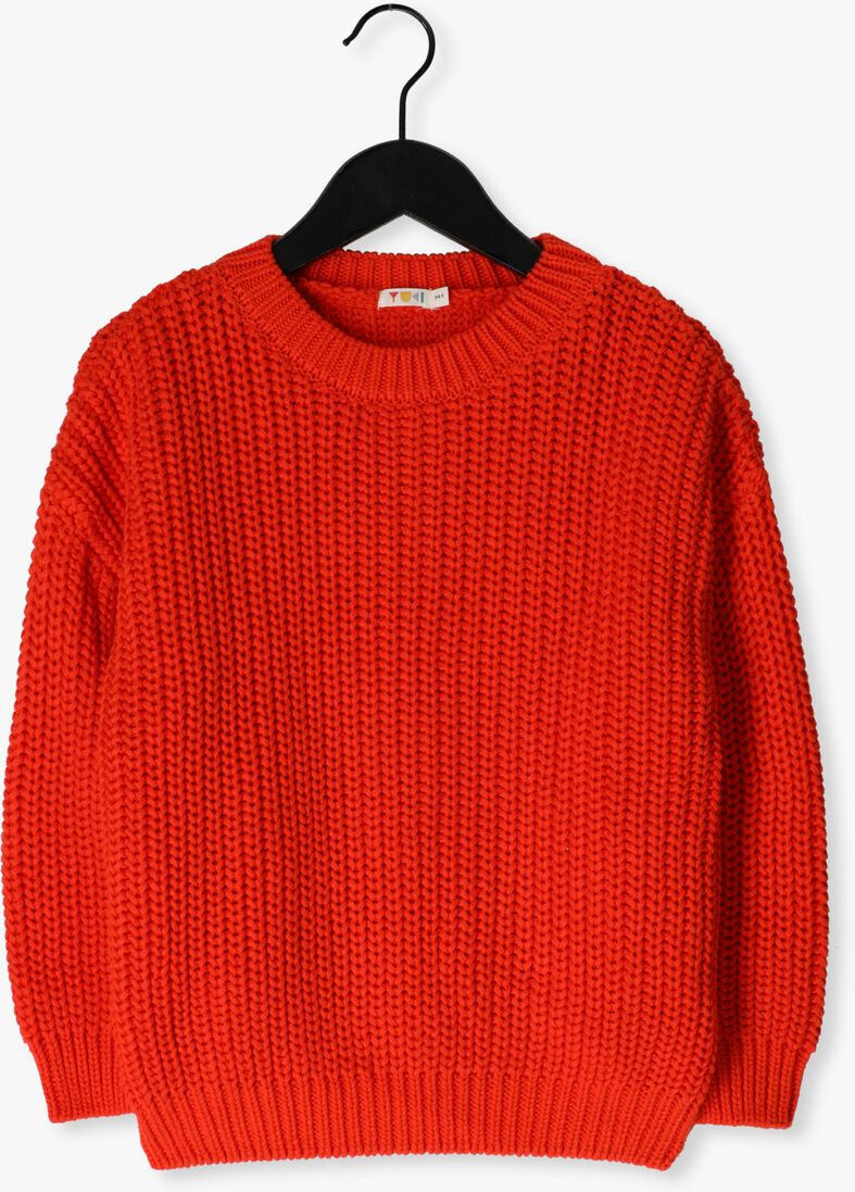 YUKI KIDSWEAR rode yuki kidswear trui chunky knitted sweater