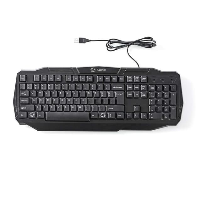 Nedis Wired Gaming Keyboard | USB 2.0 | Membrane Nøgler | LED | US international | US layout | USB Drevet | Strømkabellængde: 1.50 m | Gaming