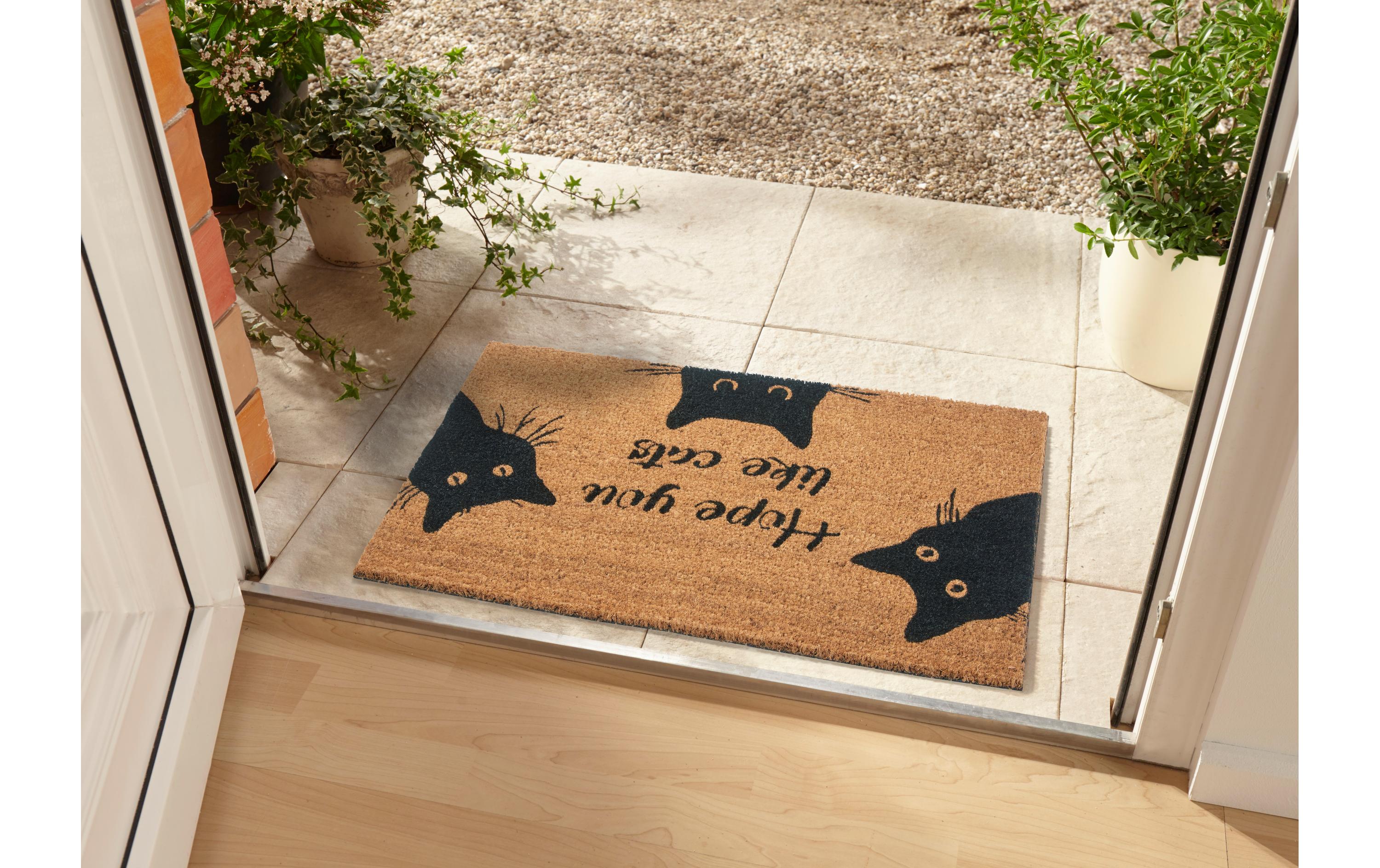 Fussmatte Hope you like cats 45 cm x 75 cmTürmatte