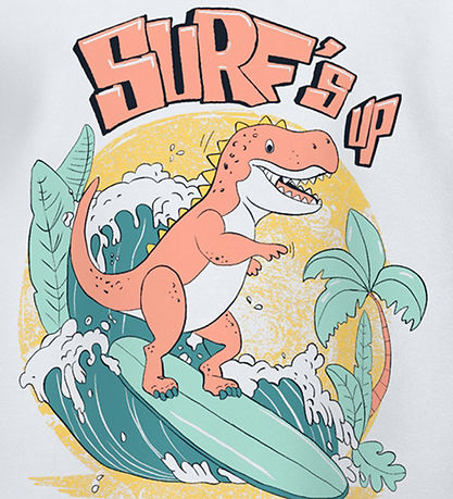 Name It T-Shirt - NmmVux - Bright White/Surfs Up