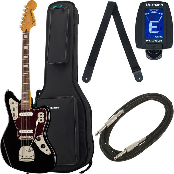 Squier CV 70s Jaguar LRL BK Bundle