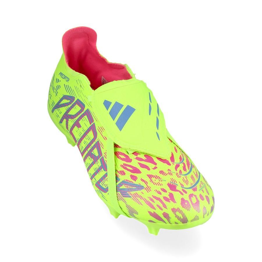 adidas Predator League Fold-over Tongue FG/AG Mystic Victory - Lucid Lemon/Lucid Pink/Blue Fusion