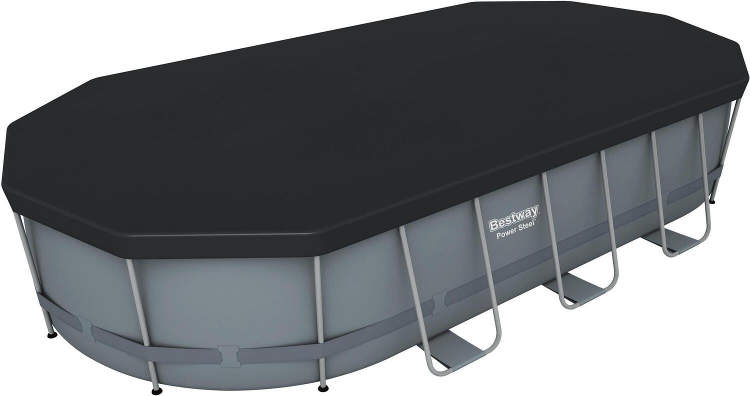 Bestway frame zwembad Power Steel met pomp ovaal 549 x 274 x 122 cm