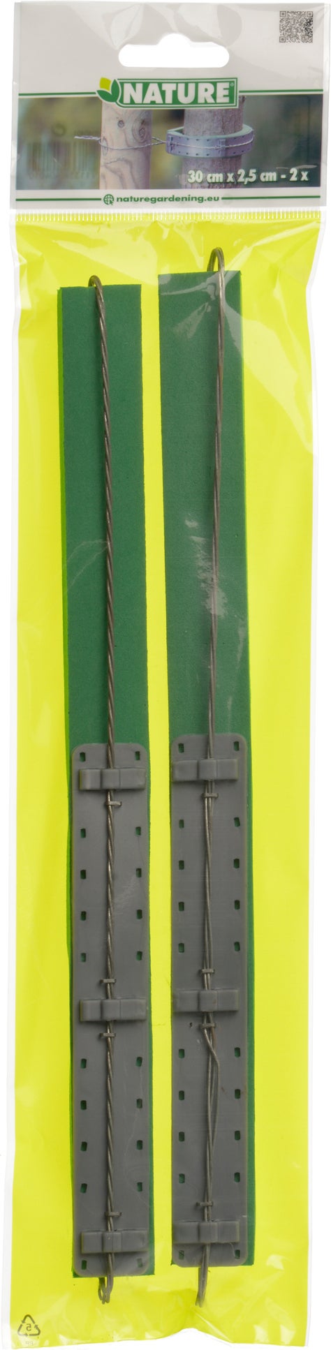 Nature boomband soft 30 x 2,5cm groen 2 stuks