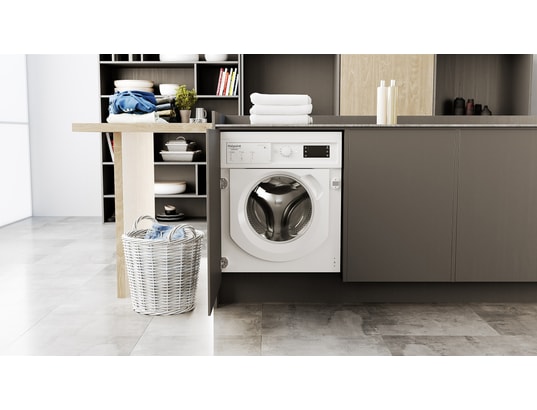 HOTPOINT - Lave linge encastrable BIWMHG81485EU, 8 kgs, 1400tr/mn,