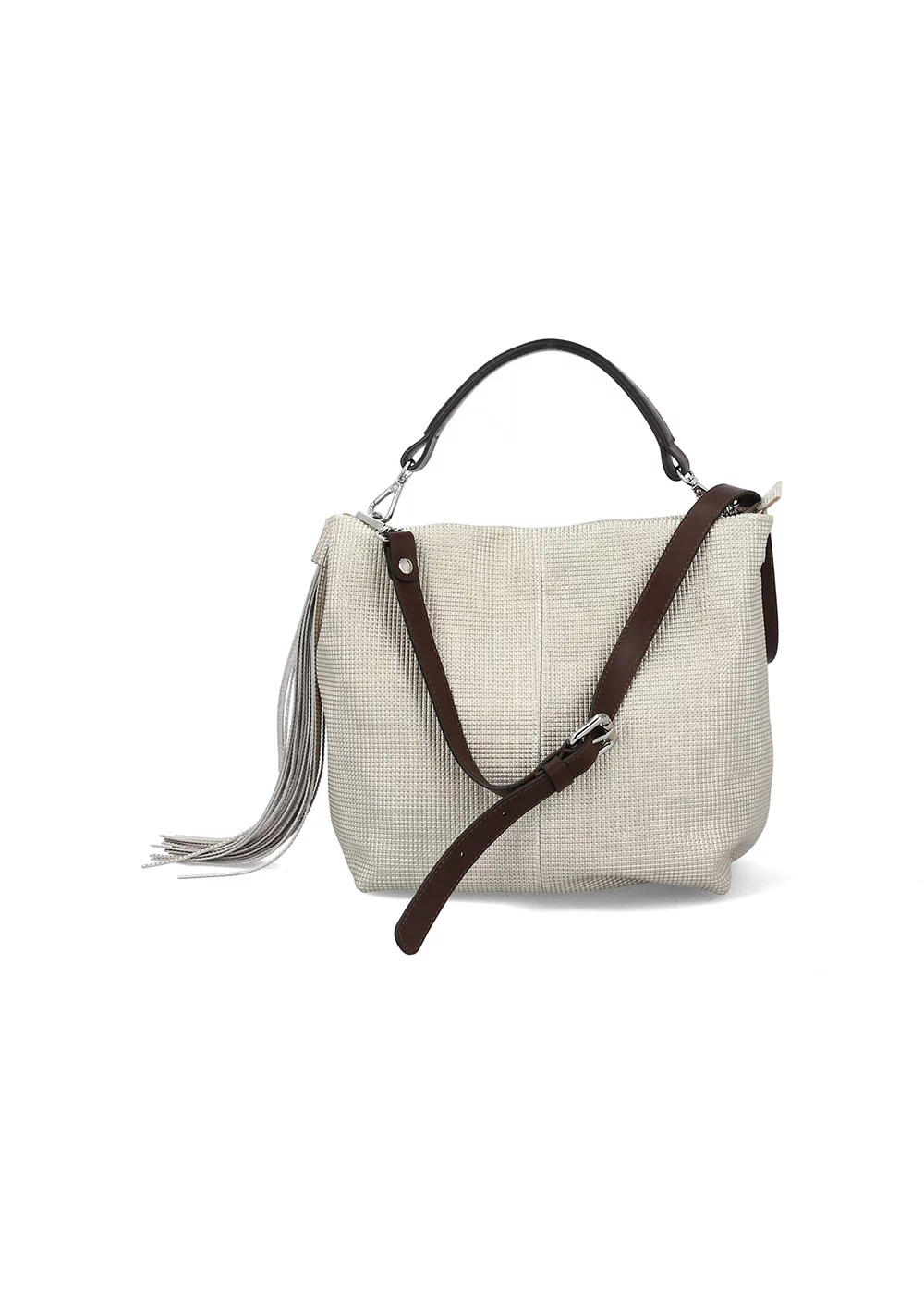 BESACE TASSEL SISKIYOU VELOURS METALLISE