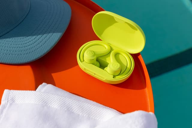 JLab Go Air Sport true wireless in-ear høretelefoner (gul)