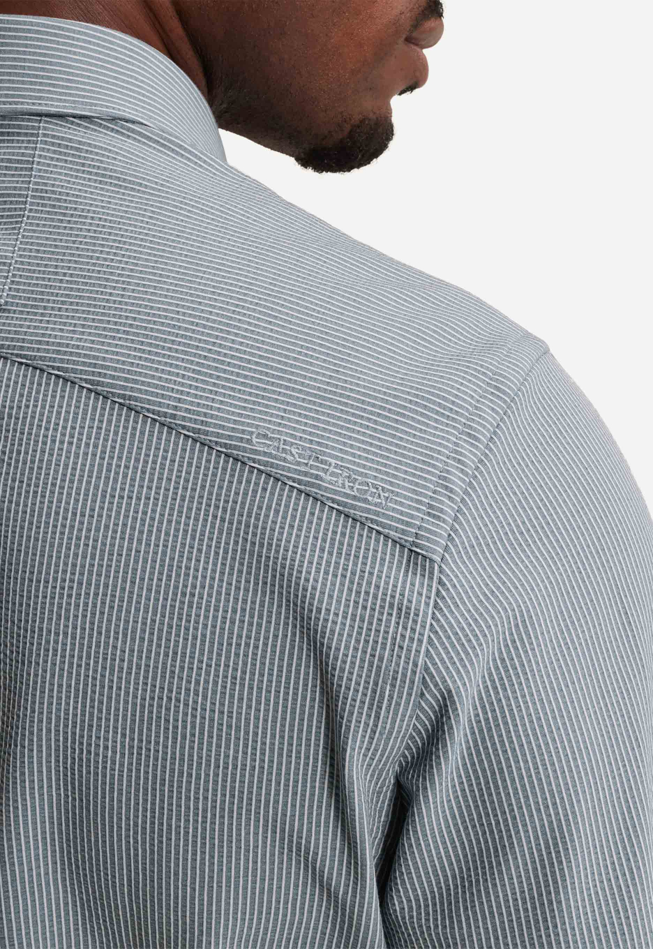 Cast Iron Tech Stripe Overhemd
