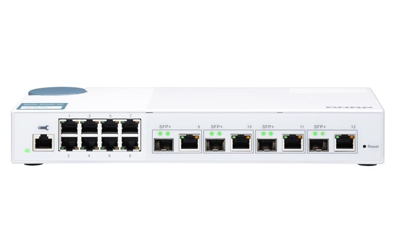 SFP+ Switch QSW-M408-4C 12 Port<br>QNAP QSW-M408-4C, Switch 8-Port 1GbE