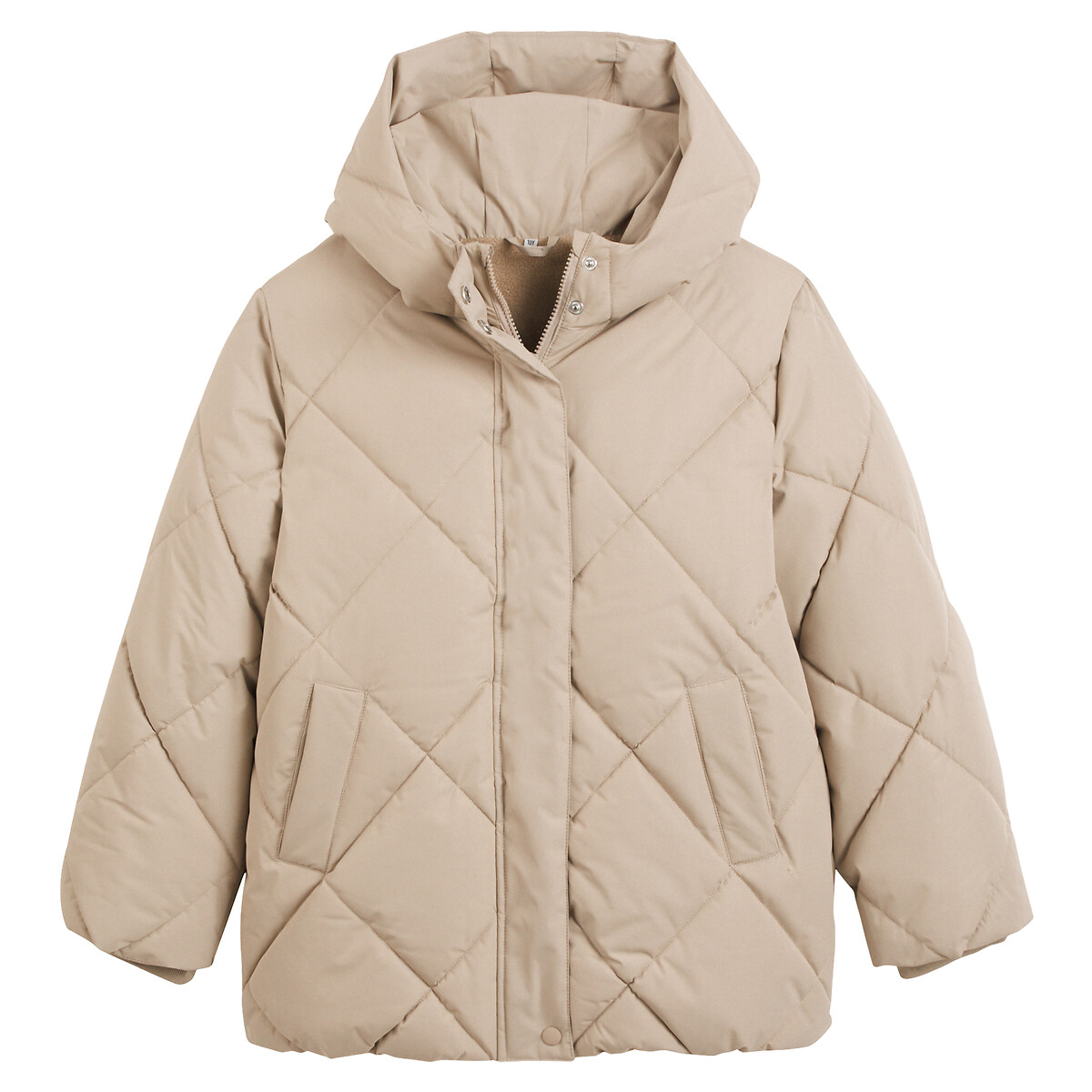 COLEÇÕES LA REDOUTE<br>Jaqueta de plumas quente com capuz e forro de lã