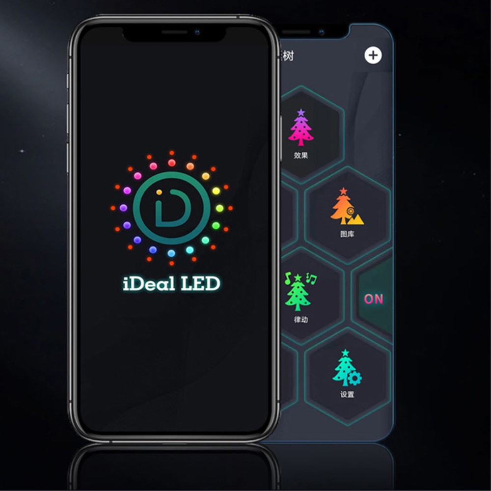 (5m) 33 LED's Bluetooth USB Lichterkette Soundgesteuerte Kugeln Beleuchtung mit App Steuerung (iOS/Android) IP44 - Bunt