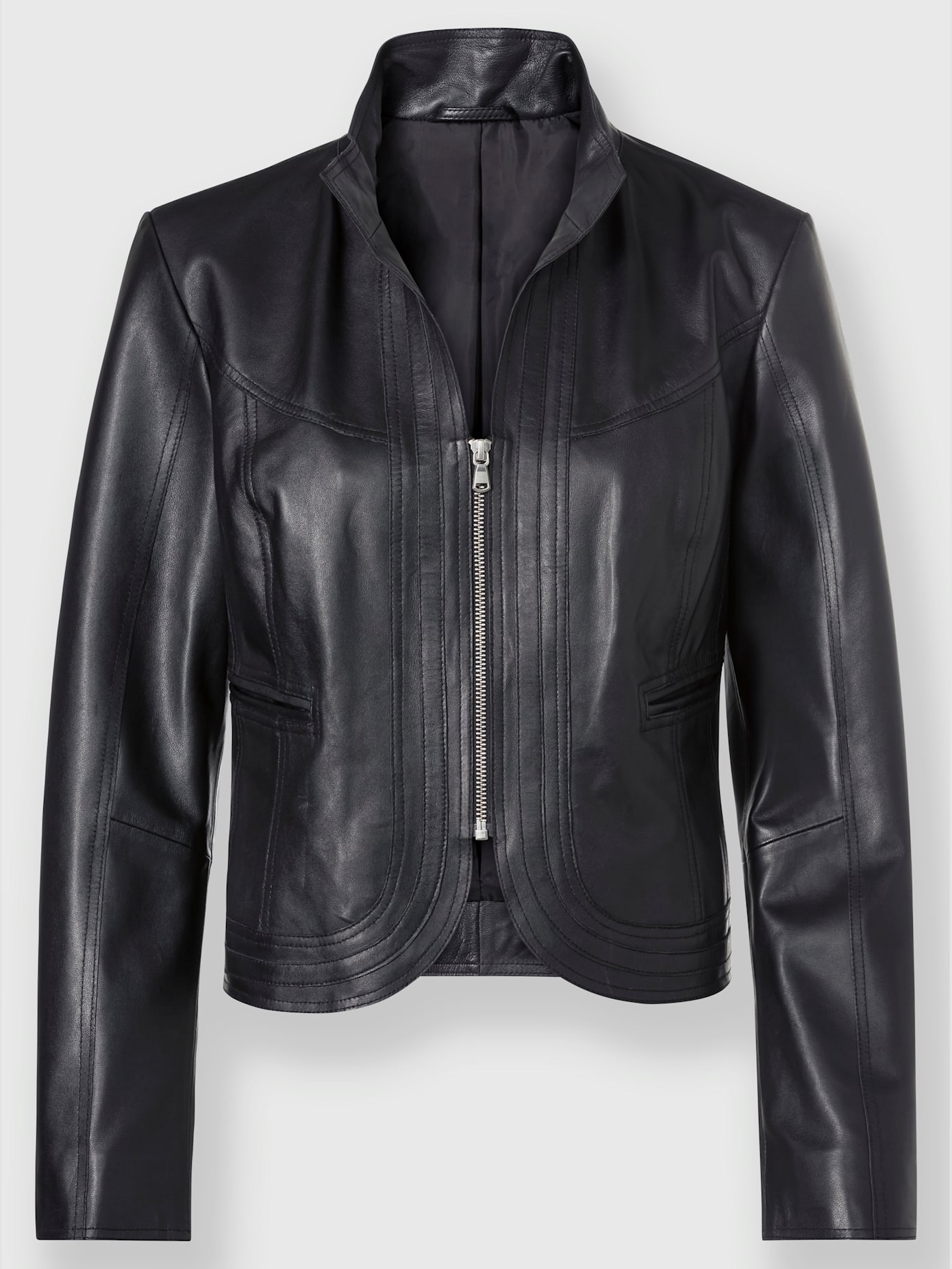 Veste en cuir cuir agneau nappa doux