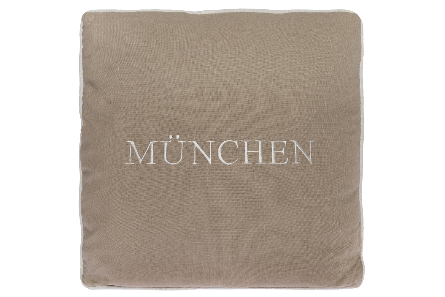 Kissen - creme - mit Reißverschluss - 45x45 cm