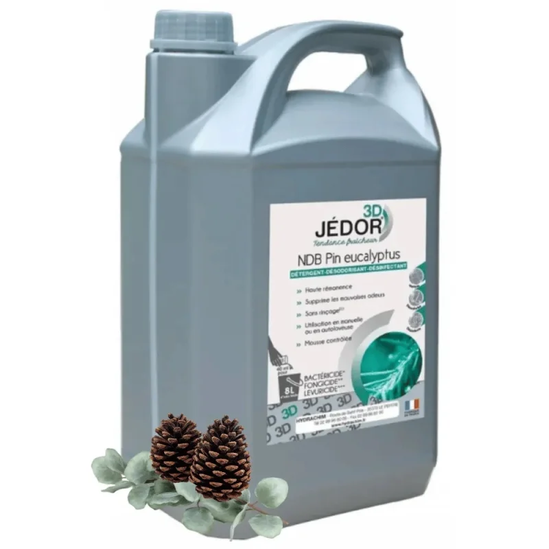 JEDOR - Détergent 3D multi-usages - Parfum pin eucalyptus - 5L
