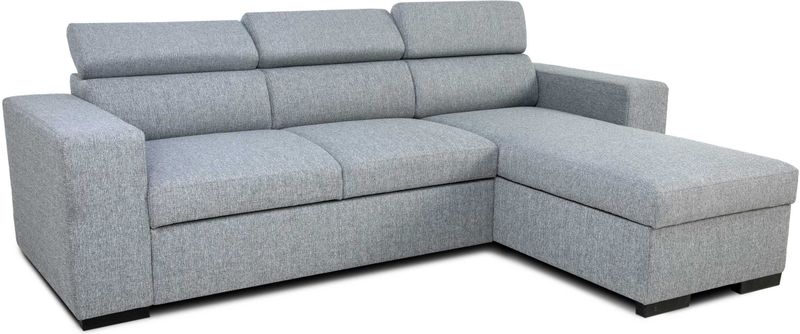 Hoekbank Vicomte - Grijs - Met Opbergruimte - 237x167x88cm
