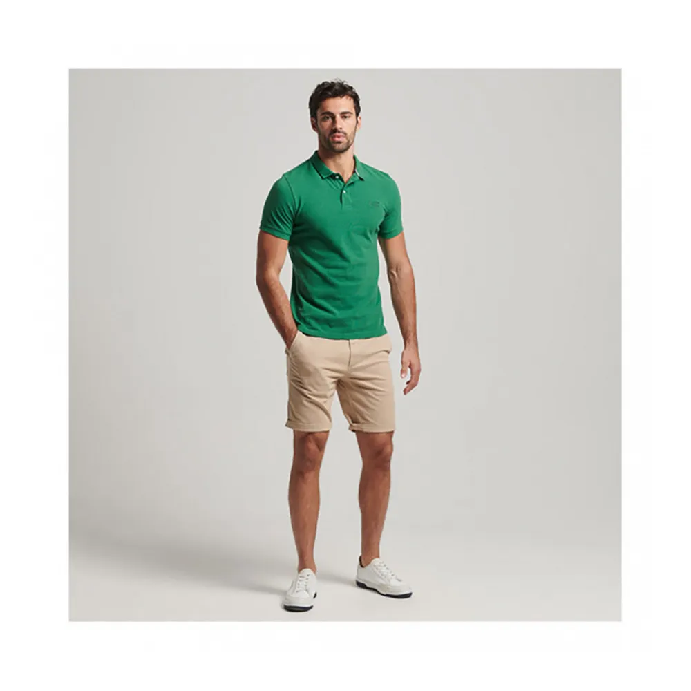 Superdry CLASSIC PIQUE - Polo Homme field green marl