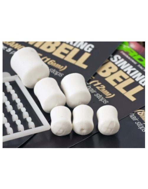 Korda Slow Sinking Dumbell - Aas - 8 mm 10 stuks Banoffee White