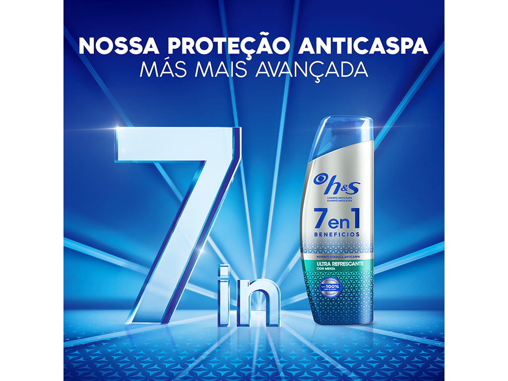 CHAMPO H&S 7EM1 ULTRA REFRESCANTE 300ML