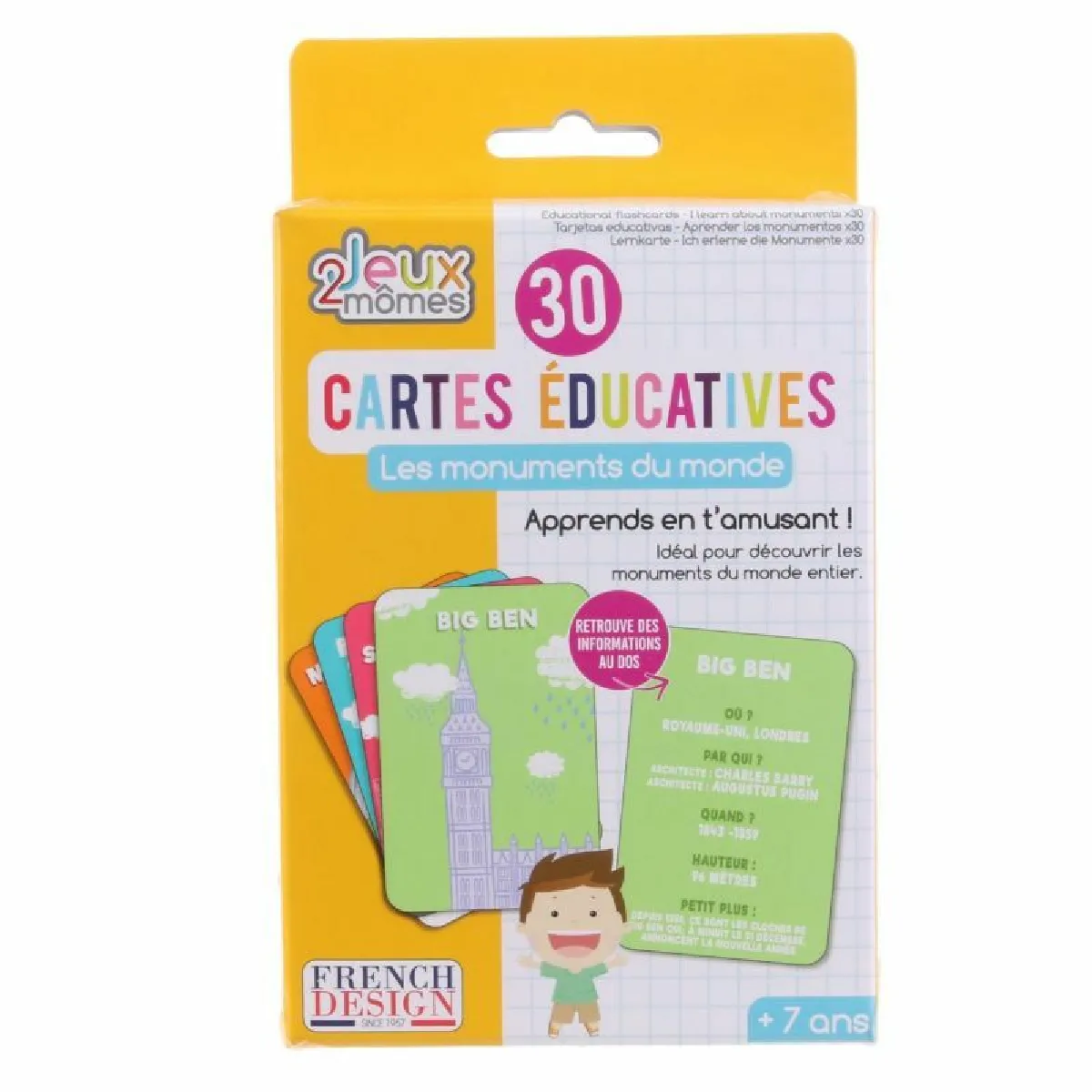 Paris Prix Jeu de Cartes Éducatives - Monuments