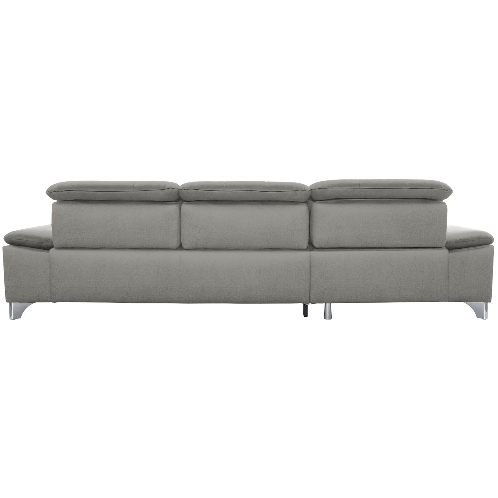 polsterpower Ecksofa - Belle silver - Basismodell - Recamiere links
