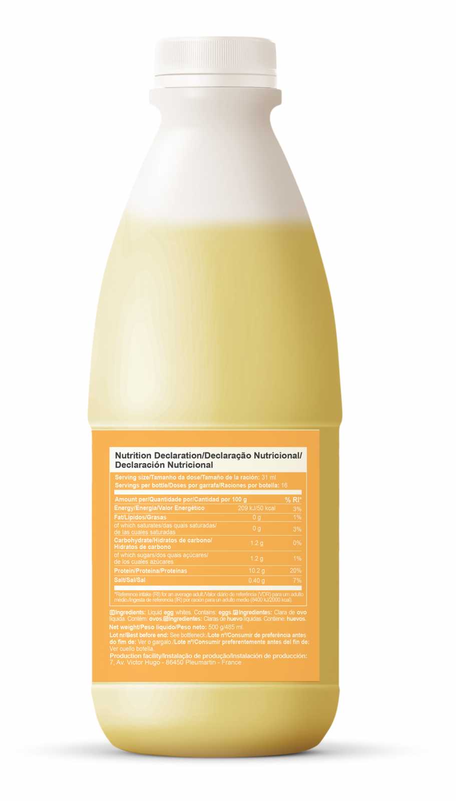 Zumub Zumub Claras de Ovo Líquidas 500g - Oportunidade