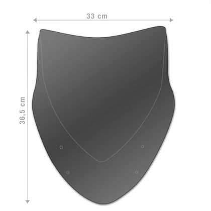 Bulle Barracuda AEROSPORT - Gris