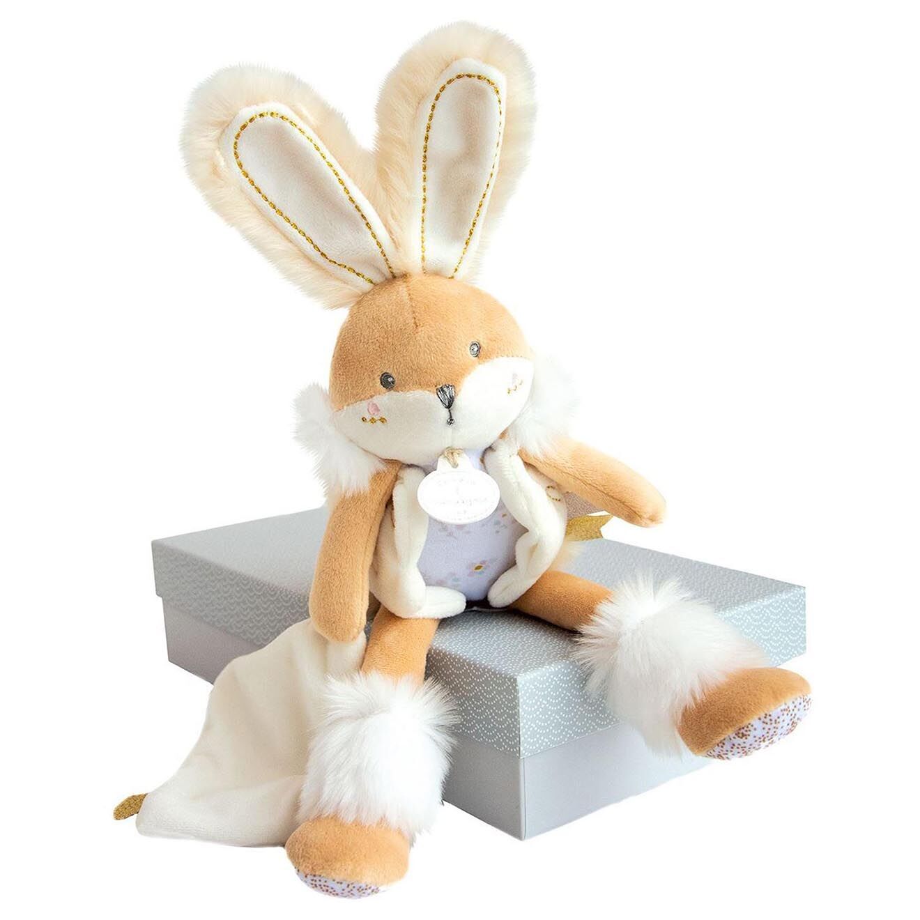 Doudou et Compagnie Doudou Pantin Lapin de sucre beige
