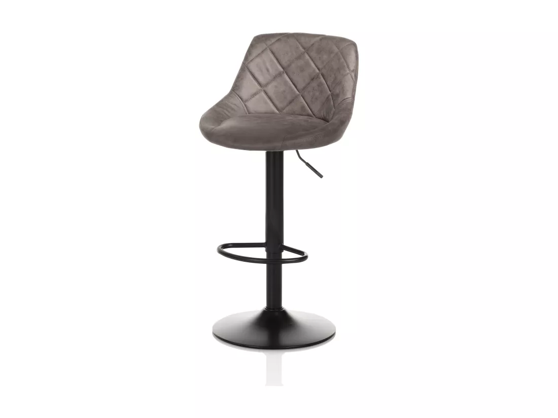 Set de 2 Tabourets BEN marron foncé
