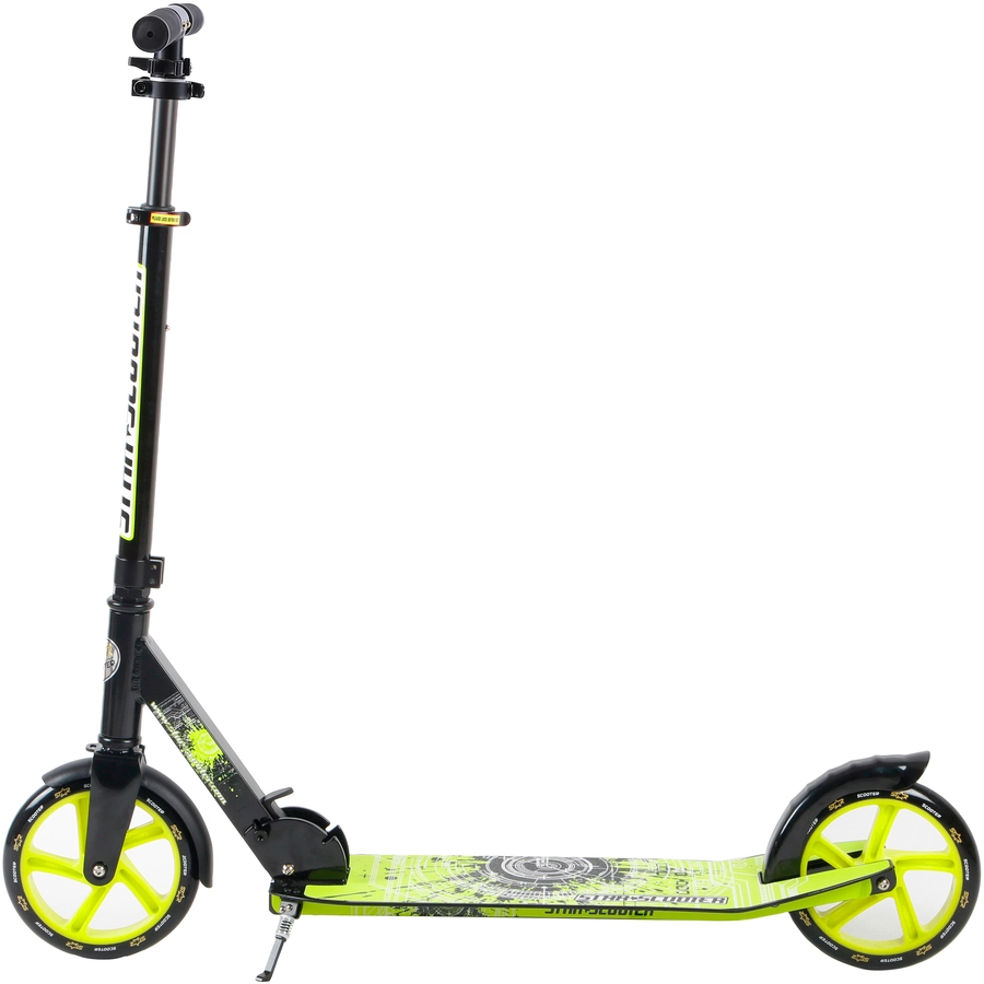 Star Scooter Roller 205mm XXL Trittbrett schwarz, grün
