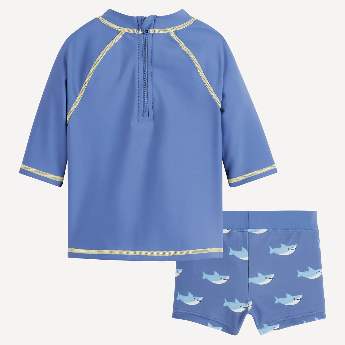 COLEÇÃO LA REDOUTE<br>Camiseta e calção de banho com proteção UV