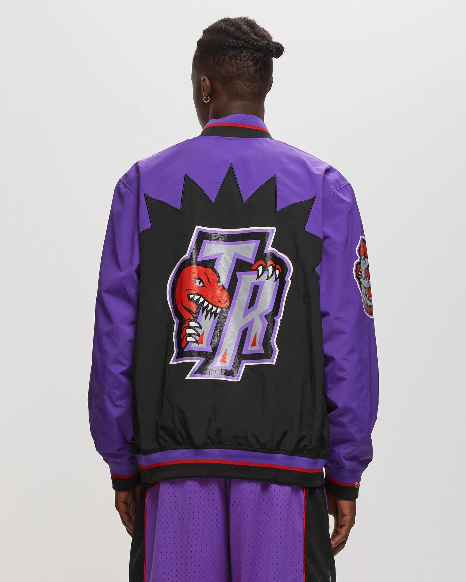 Jaqueta de aquecimento autêntica da NBA da Mitchell & Ness, Toronto Raptors, temporada 1995-96.