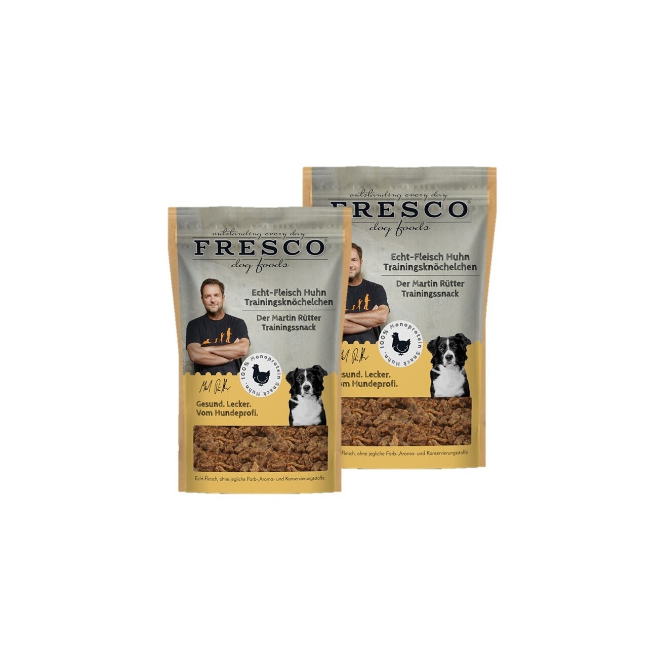 FRESCO M. Rütter Trainingsknöchelchen 2x150g Echt-Fleisch Huhn