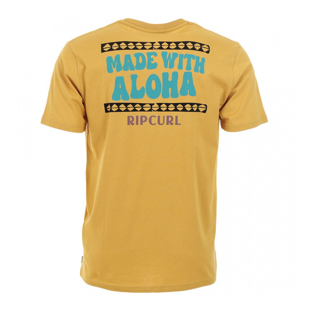 Rip Curl DOWN THE LINE - Tee-shirt Homme mustard gold