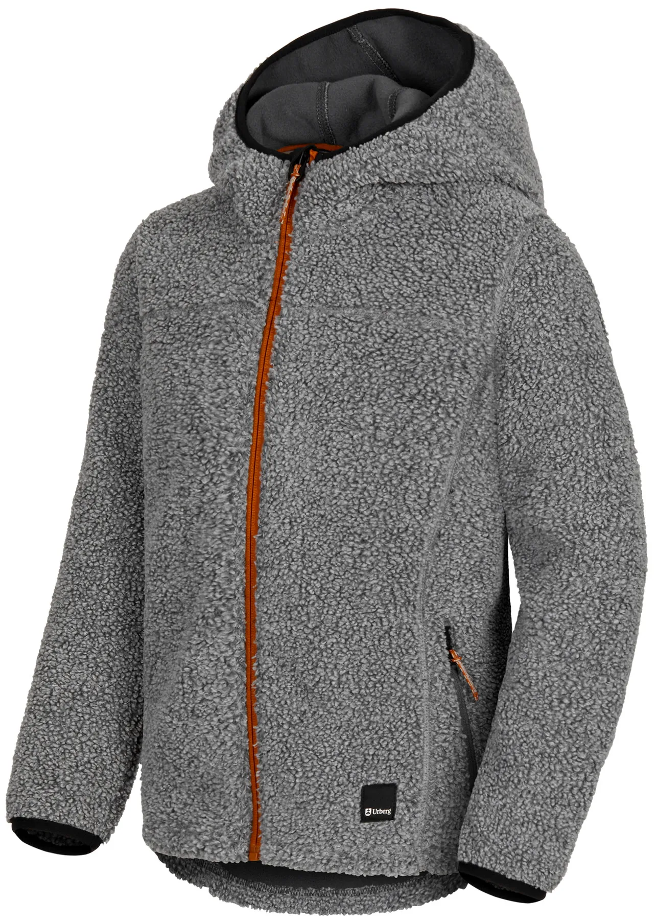 Urberg Juniors' Pile Hoodie Grey Melange