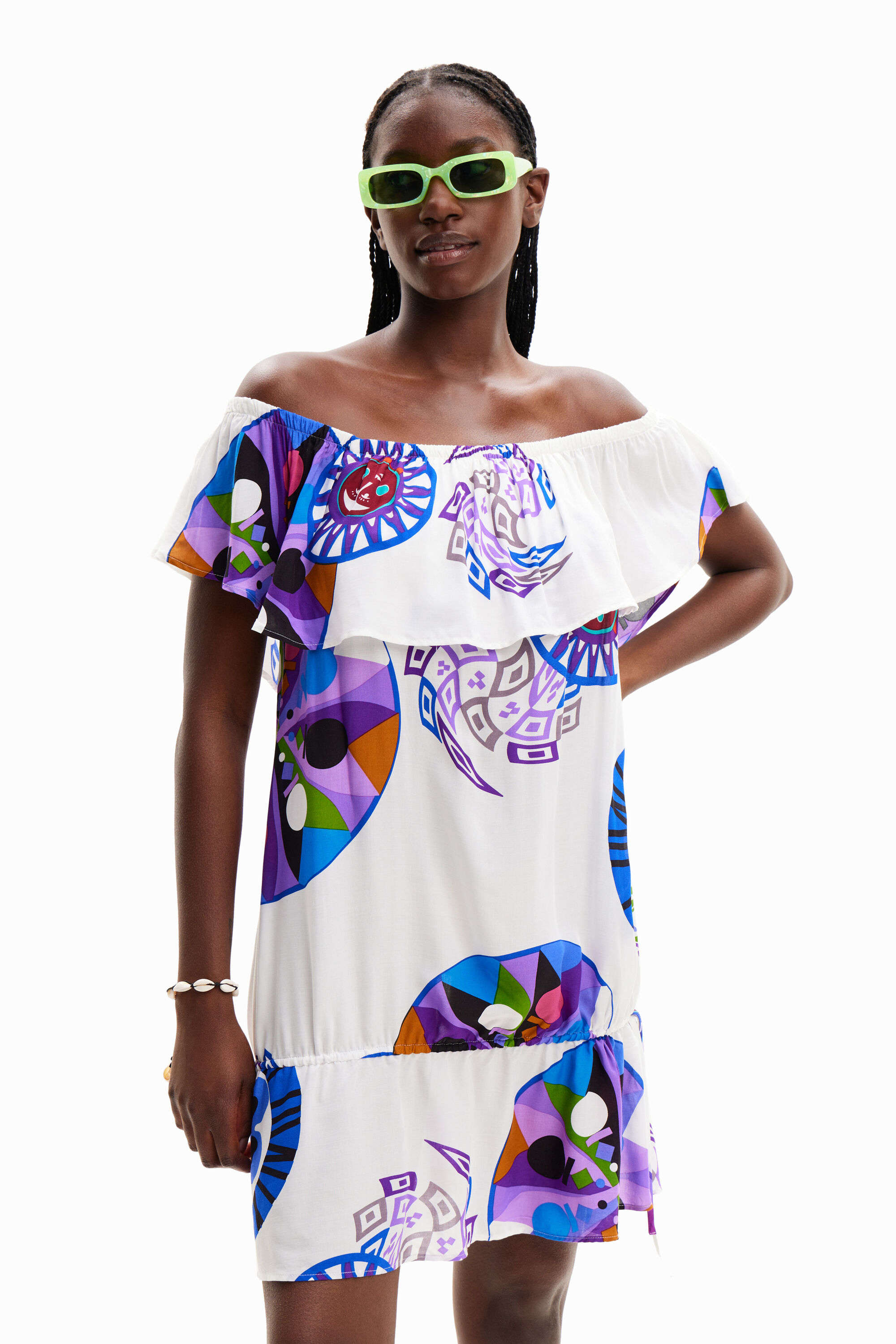 Robe courte volant M. Christian Lacroix