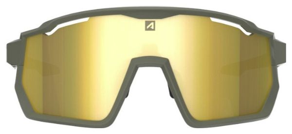 Coffret Lunettes AZR Pro Race RX Kaki Mat / Écran hydrophobe Jaune