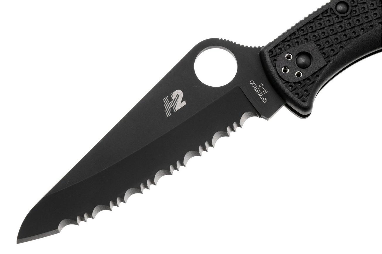 Spyderco Pacific Salt 2 Black C91SBBK2 serrated zakmes