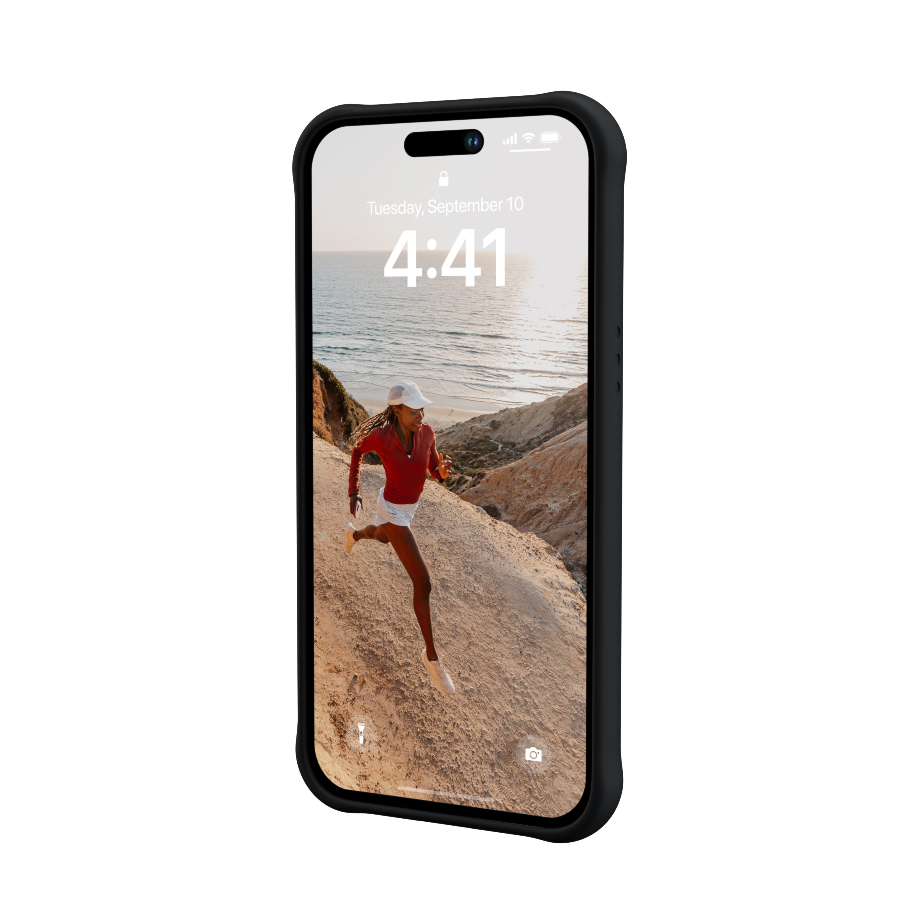 UAG Urban Armor Gear [U] - iPhone 14 Pro Max Antimikrobielle Hybrid MagSafe Hardcase Schutzhülle Dot (114083314040) - Schwarz
