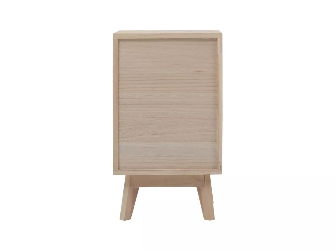 Commode Armoire 3 Tiroirs Bois Blanc Moderne 65x35x27