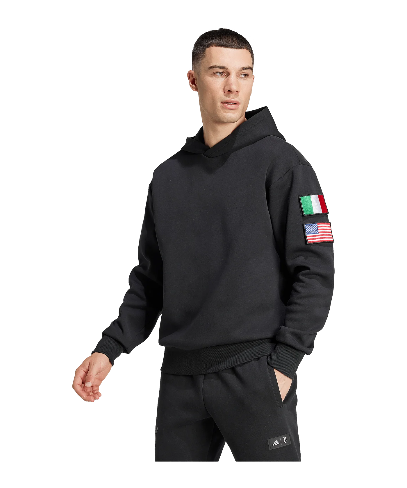 adidas Juventus Turin NASA Hoody Schwarz