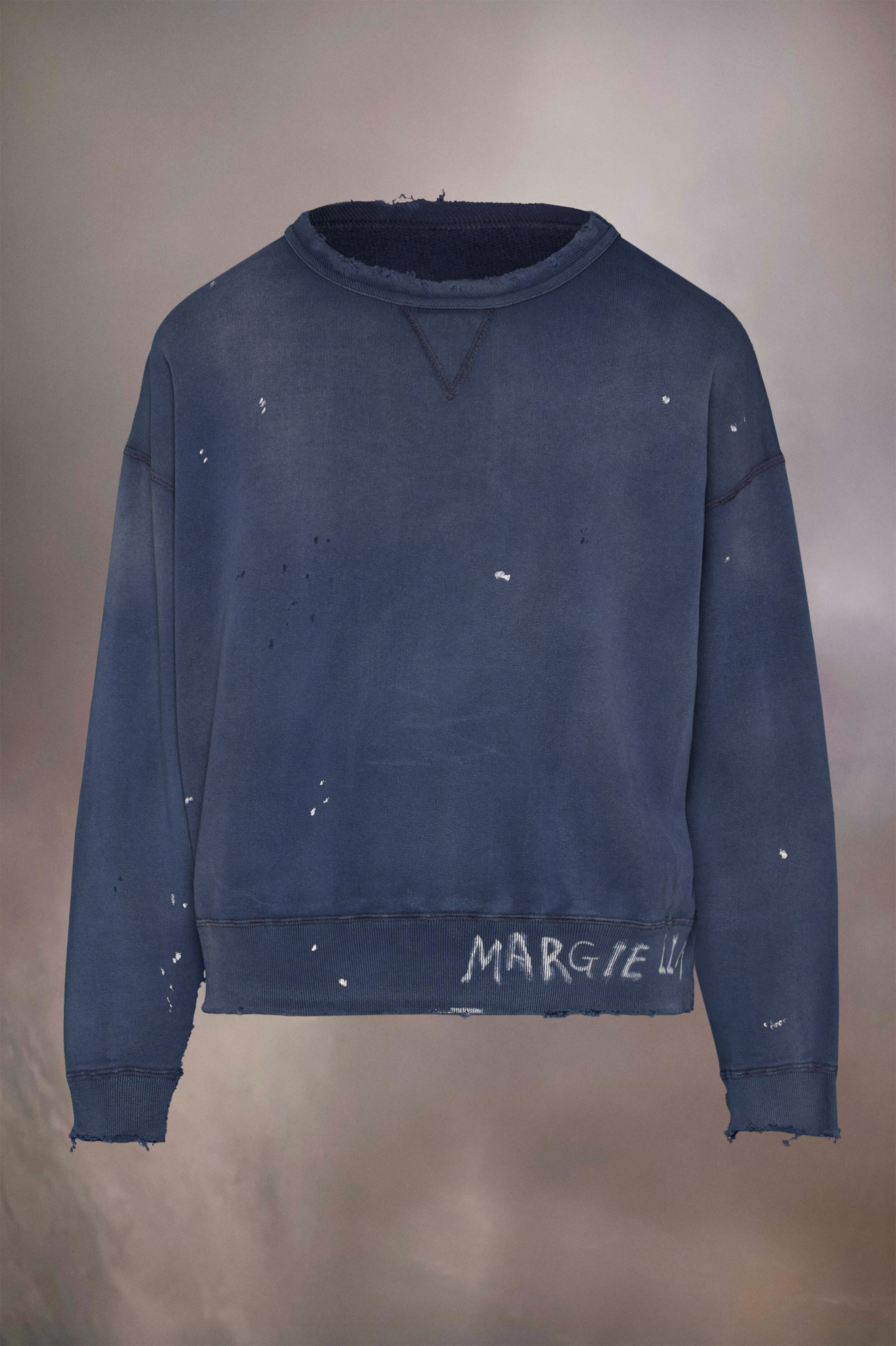 Sweat-shirt à logo manuscrit Bleu foncé