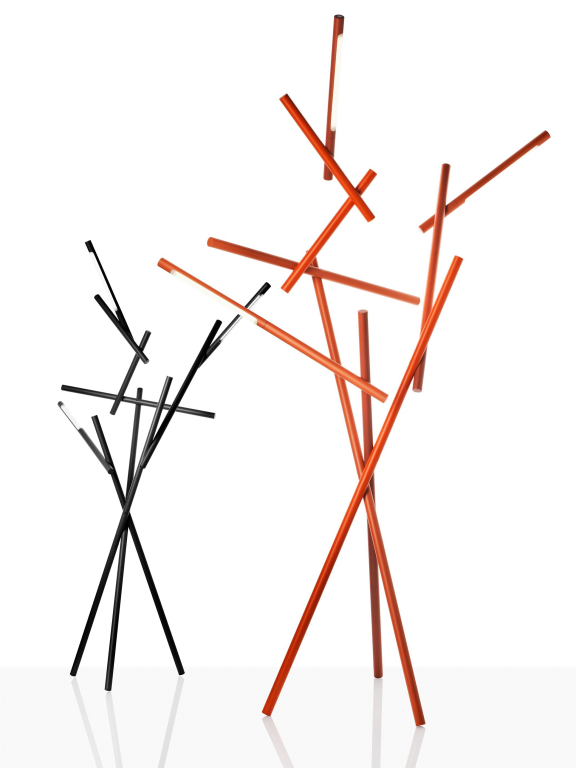Foscarini Tuareg vloerlamp LED zwart verchroomd