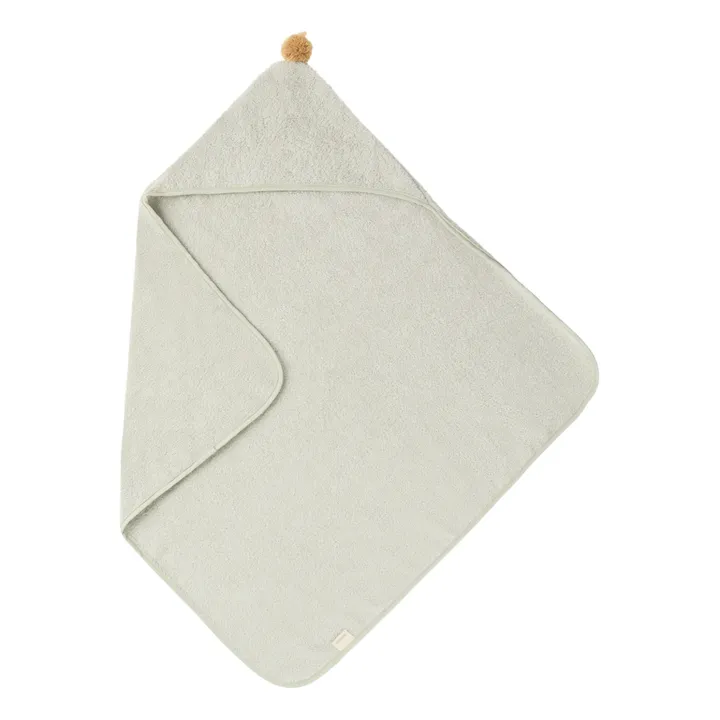 Nobodinoz Cape de bain So Cute en coton bio | Sauge
